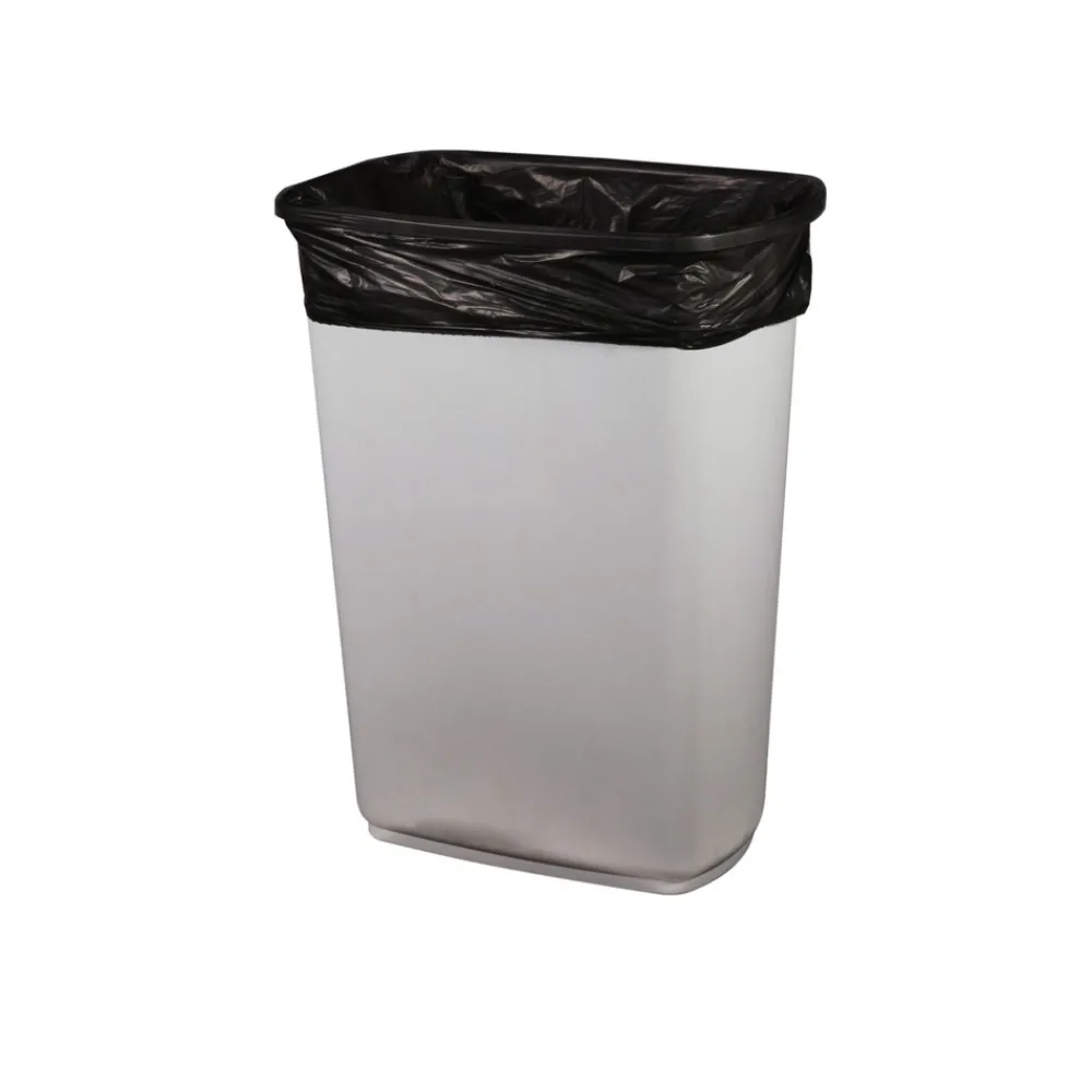 H6045TK R01 30 in. x 45 in. 23 gal. 0.9 mil. Linear Low Density Can Liners with Sizing - Black (200/Carton) Trash & Waste Bins
