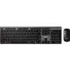 Best 2.4 GHz Frequency 30 ft. Wireless Range Keyboard and Mouse - Gray/Black Office Electronics & Batteries