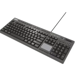 Sale CyberTouch Desktop Keyboard with Touchpad - Black Office Electronics & Batteries