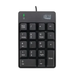 Outlet 18-Key Spill-Resistant Numeric Keypad - Black Office Electronics & Batteries