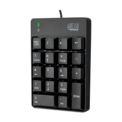 Outlet 18-Key Spill-Resistant Numeric Keypad - Black Office Electronics & Batteries