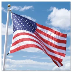 Best 72 in. x 48 in. All-Weather Heavyweight Nylon Outdoor U.S. Flag Office Accessories