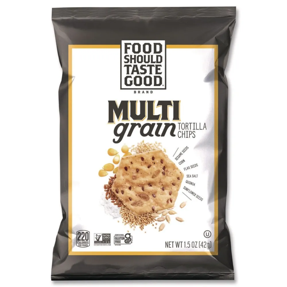 Sale 1.5 oz. Tortilla Chips - Multigrain with Sea Salt (24/Carton) Food And Snacks