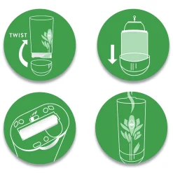 Best 5.89 oz Freshmatic Ultra Automatic Starter Kit - White Flowers and Melon Summer Delights (4/Carton) Odor Control