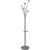 Online 13.97 x 14 x 73.62 Festival 5-Knob Coat Stand with Umbrella Holder - Gray Cleaning & Janitorial Supplies