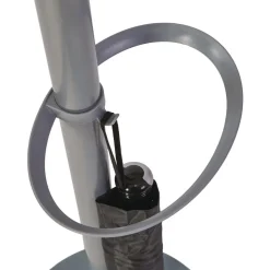 Online 13.97 x 14 x 73.62 Festival 5-Knob Coat Stand with Umbrella Holder - Gray Cleaning & Janitorial Supplies