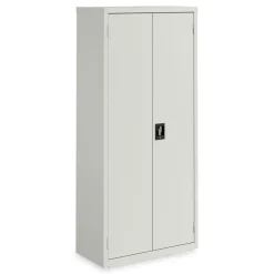 Outlet 25771 30 in. x 15 in. x 66 in. 4 Shelves Economy Assembled Storage Cabinets - Light Gray Office Furniture & Lighting