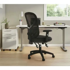 Discount 15 in. - 18.82 in. Seat Height Aeson Series Multifunction Task Chair Supports Up to 275 lbs. - Black Office Furniture & Lighting