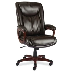 Best 17.13 in. - 20.12 in. Seat Height Darnick Series Manager Chair Supports Up to 275 lbs. - Brown Office Furniture & Lighting