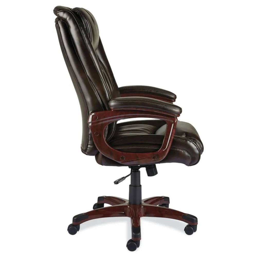 Best 17.13 in. - 20.12 in. Seat Height Darnick Series Manager Chair Supports Up to 275 lbs. - Brown Office Furniture & Lighting