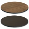 35.5 in. Diameter Round Reversible Laminate Table Top - Espresso/Walnut Office Furniture & Lighting