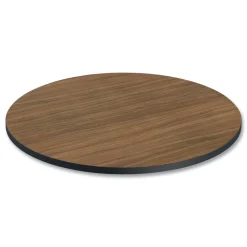 35.5 in. Diameter Round Reversible Laminate Table Top - Espresso/Walnut Office Furniture & Lighting