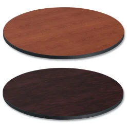 Discount 35.5 in. Diameter Round Reversible Laminate Table Top - Medium Cherry/Mahogany Office Furniture & Lighting