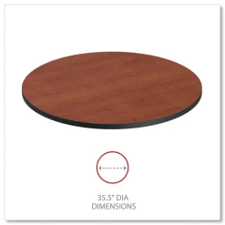 Discount 35.5 in. Diameter Round Reversible Laminate Table Top - Medium Cherry/Mahogany Office Furniture & Lighting