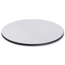 Clearance 35.5 in. Diameter Round Reversible Laminate Table Top - White/Gray Office Furniture & Lighting