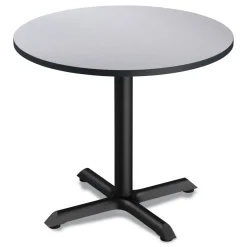 Clearance 35.5 in. Diameter Round Reversible Laminate Table Top - White/Gray Office Furniture & Lighting