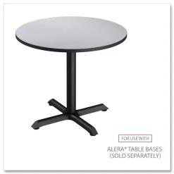 Clearance 35.5 in. Diameter Round Reversible Laminate Table Top - White/Gray Office Furniture & Lighting