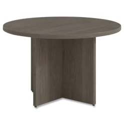 New 48 in. Diameter Seville Round Conference Table - Walnut Office Furniture & Lighting