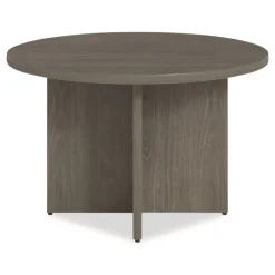 New 48 in. Diameter Seville Round Conference Table - Walnut Office Furniture & Lighting