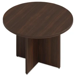 Clearance 48 in. Diameter Seville Round Conference Table - Mahogany Office Furniture & Lighting