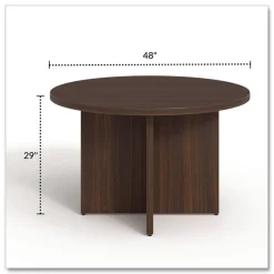 Clearance 48 in. Diameter Seville Round Conference Table - Mahogany Office Furniture & Lighting