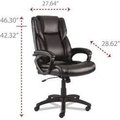 Discount 18.15 in. to 21.77 in. Seat Height Brosna Series Mid-Back Task Chair Supports Up to 250 lbs. - Black Seat/Back, Black Base Office Furniture & Lighting