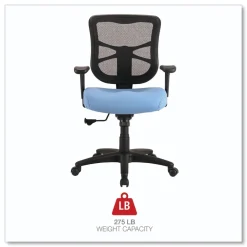 Clearance 17.9 in. to 21.8 in. Seat Height Elusion Series Mesh Mid-Back Swivel/Tilt Chair Supports Up to 275 lbs. - Light Blue Office Furniture & Lighting