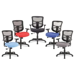 Clearance 17.9 in. to 21.8 in. Seat Height Elusion Series Mesh Mid-Back Swivel/Tilt Chair Supports Up to 275 lbs. - Light Blue Office Furniture & Lighting