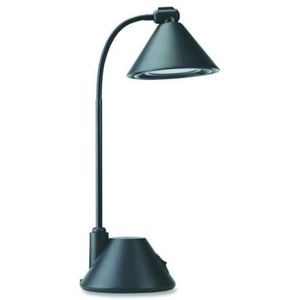 Online 5.38 in. W x 9.88 in. D x 17 in. H LED Task Lamp - Black Office Furniture & Lighting