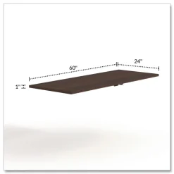 Outlet 60 in. x 29 in. Seville Rectangular Training Table Top - Mahogany Office Furniture & Lighting