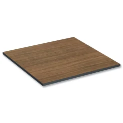 Hot 35.38 in. x 35.38 in. Square Reversible Laminate Table Top - Espresso/Walnut Office Furniture & Lighting