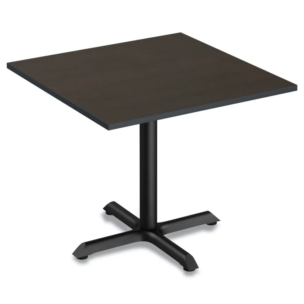 Hot 35.38 in. x 35.38 in. Square Reversible Laminate Table Top - Espresso/Walnut Office Furniture & Lighting