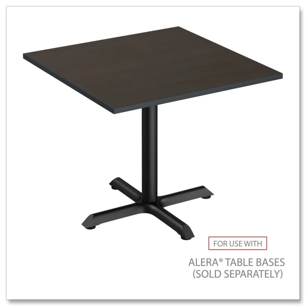Hot 35.38 in. x 35.38 in. Square Reversible Laminate Table Top - Espresso/Walnut Office Furniture & Lighting