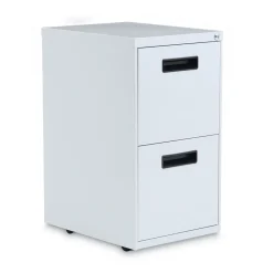 Sale 14.96 in. x 19.29 in. x 27.75 in. 2 Legal/Letter-Size File Drawers Left or Right File Pedestal - Light Gray Office Furniture & Lighting