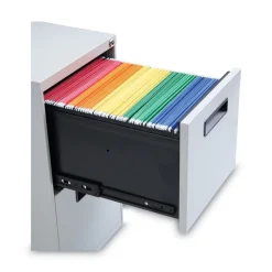 Sale 14.96 in. x 19.29 in. x 27.75 in. 2 Legal/Letter-Size File Drawers Left or Right File Pedestal - Light Gray Office Furniture & Lighting