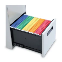 Sale 14.96 in. x 19.29 in. x 27.75 in. 2 Legal/Letter-Size File Drawers Left or Right File Pedestal - Light Gray Office Furniture & Lighting