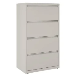 Discount 30 in. x 18.62 in. x 52.5 in. 4 Legal/Letter-Size File Drawers Lateral File Cabinet - Light Gray Office Furniture & Lighting