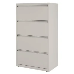 Discount 30 in. x 18.62 in. x 52.5 in. 4 Legal/Letter-Size File Drawers Lateral File Cabinet - Light Gray Office Furniture & Lighting