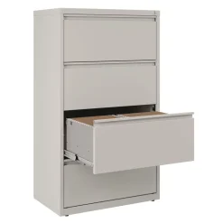 Discount 30 in. x 18.62 in. x 52.5 in. 4 Legal/Letter-Size File Drawers Lateral File Cabinet - Light Gray Office Furniture & Lighting