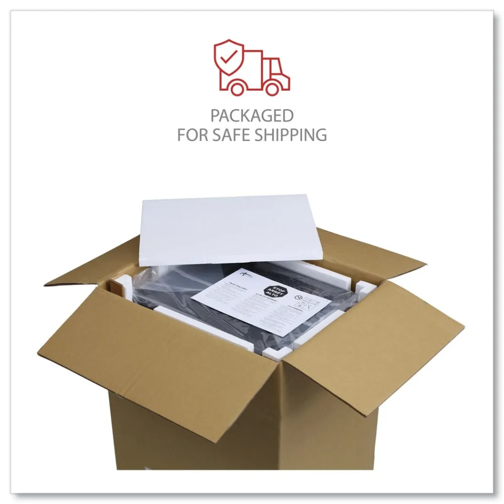 Discount 14.96 in. x 19.29 in. x 27.75 in. 2 Legal/Letter-Size File Drawers Left or Right File Pedestal with Full-Length Pull - Black Office Furniture & Lighting