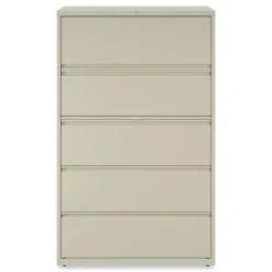 Clearance 42 in. x 18.63 in. x 67.63 in. 5 Legal/Letter/A4/A5 Size Lateral File Drawers - Putty Office Furniture & Lighting
