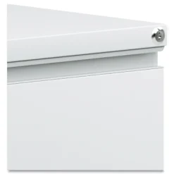 New 14.96 in. x 19.29 in. x 27.75 in. 2 Legal/Letter-Size File Drawers Left or Right File Pedestal with Full-Length Pull - Light Gray Office Furniture & Lighting