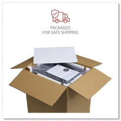 New 14.96 in. x 19.29 in. x 27.75 in. 2 Legal/Letter-Size File Drawers Left or Right File Pedestal with Full-Length Pull - Light Gray Office Furniture & Lighting