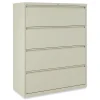 Clearance 42 in. x 18.63 in. x 52.5 in. 4 Legal/Letter Size Lateral File Drawers - Putty Office Furniture & Lighting