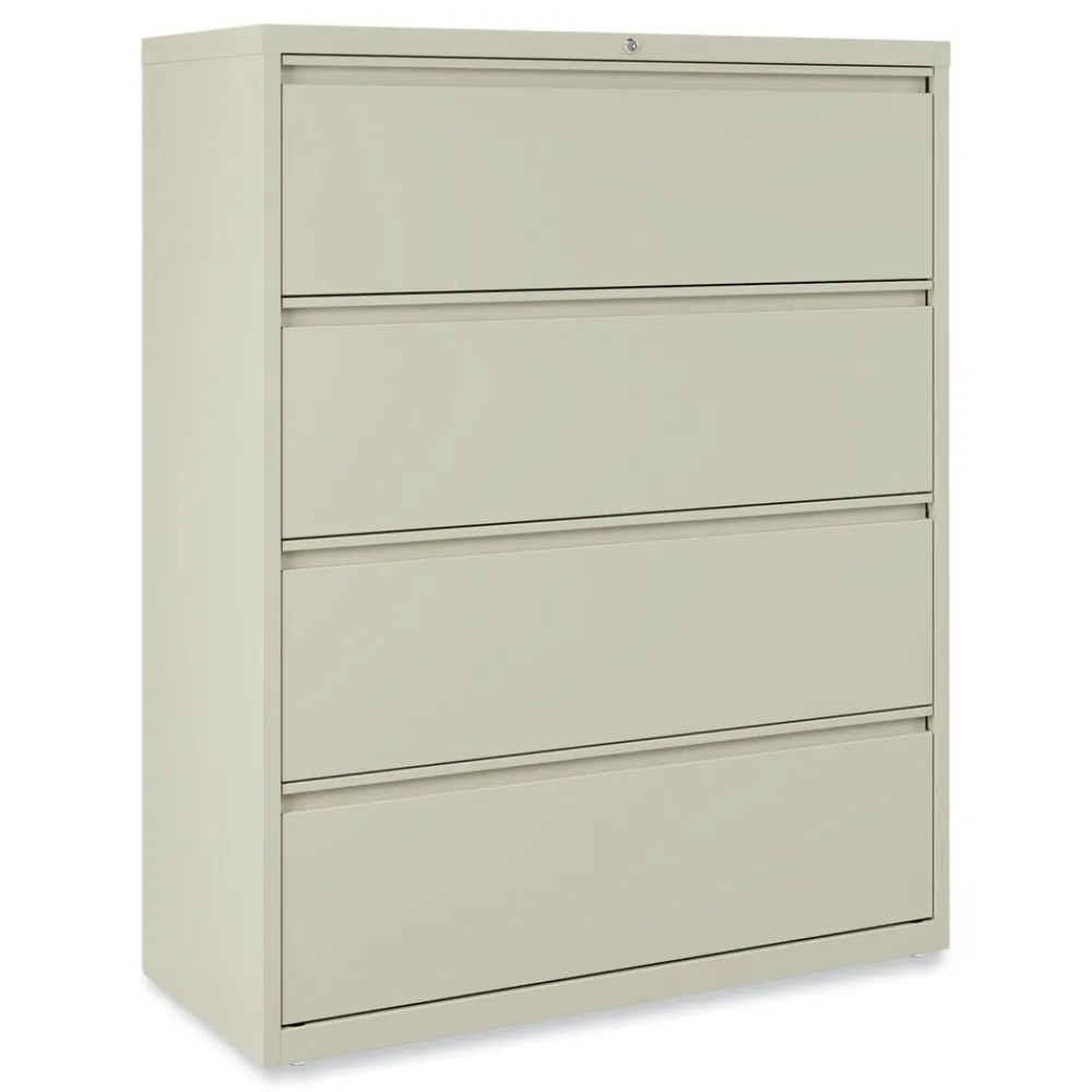 Clearance 42 in. x 18.63 in. x 52.5 in. 4 Legal/Letter Size Lateral File Drawers - Putty Office Furniture & Lighting
