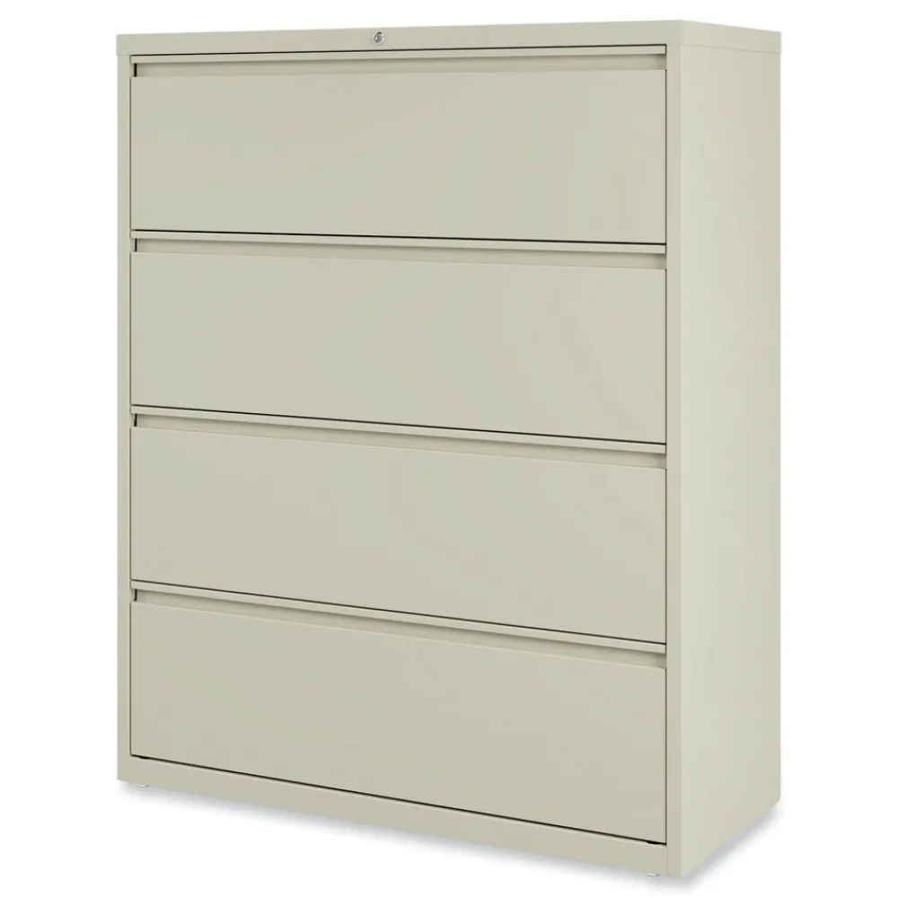 Clearance 42 in. x 18.63 in. x 52.5 in. 4 Legal/Letter Size Lateral File Drawers - Putty Office Furniture & Lighting