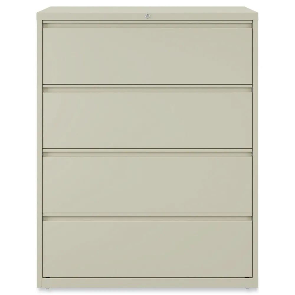 Clearance 42 in. x 18.63 in. x 52.5 in. 4 Legal/Letter Size Lateral File Drawers - Putty Office Furniture & Lighting