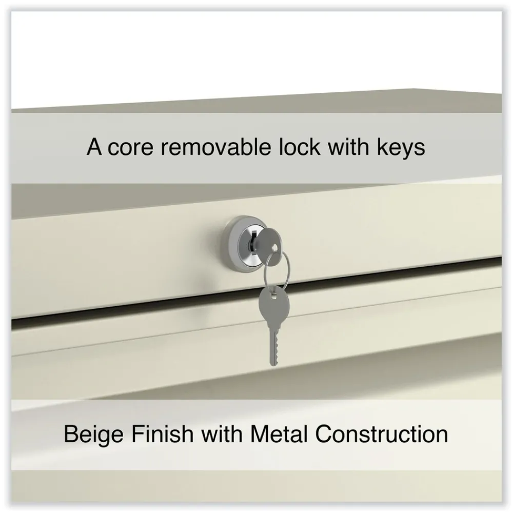 Clearance 42 in. x 18.63 in. x 52.5 in. 4 Legal/Letter Size Lateral File Drawers - Putty Office Furniture & Lighting