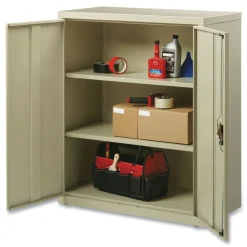 Outlet 36 in. x 18 in. x 42 in. 3 Shelves Economy Assembled Storage Cabinets - Putty Office Furniture & Lighting