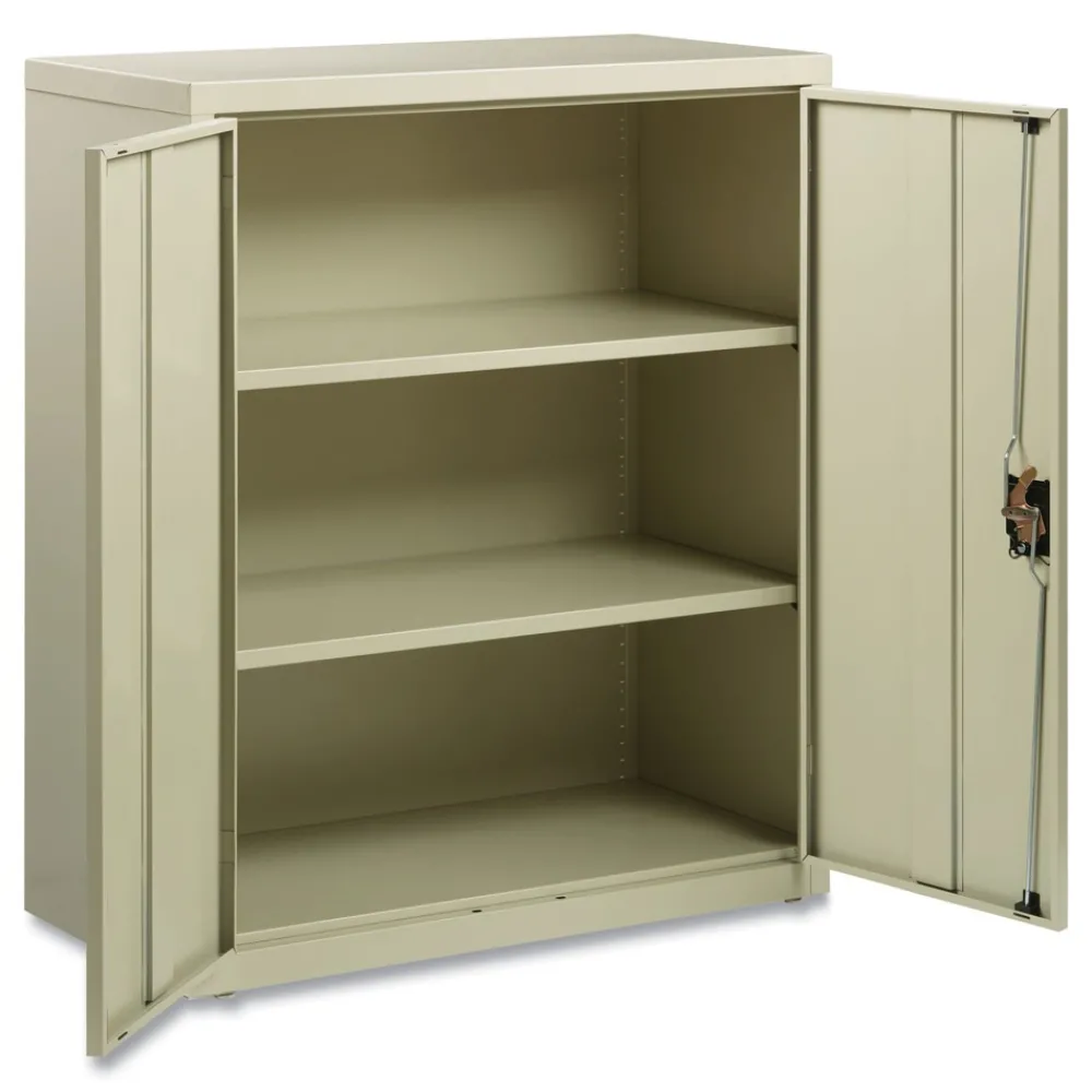 Outlet 36 in. x 18 in. x 42 in. 3 Shelves Economy Assembled Storage Cabinets - Putty Office Furniture & Lighting